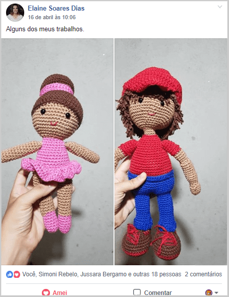 Amigurumi de crianças